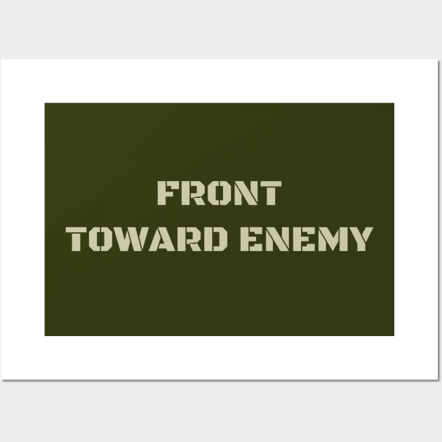 Claymore Mine FRONT TOWARD ENEMY Military Covid Corona Wall Art by WeirdFlex